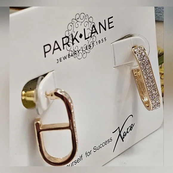 PARK LANE SPARKLE BOX MERIGOLD EARRINGS - Picture 4 of 11